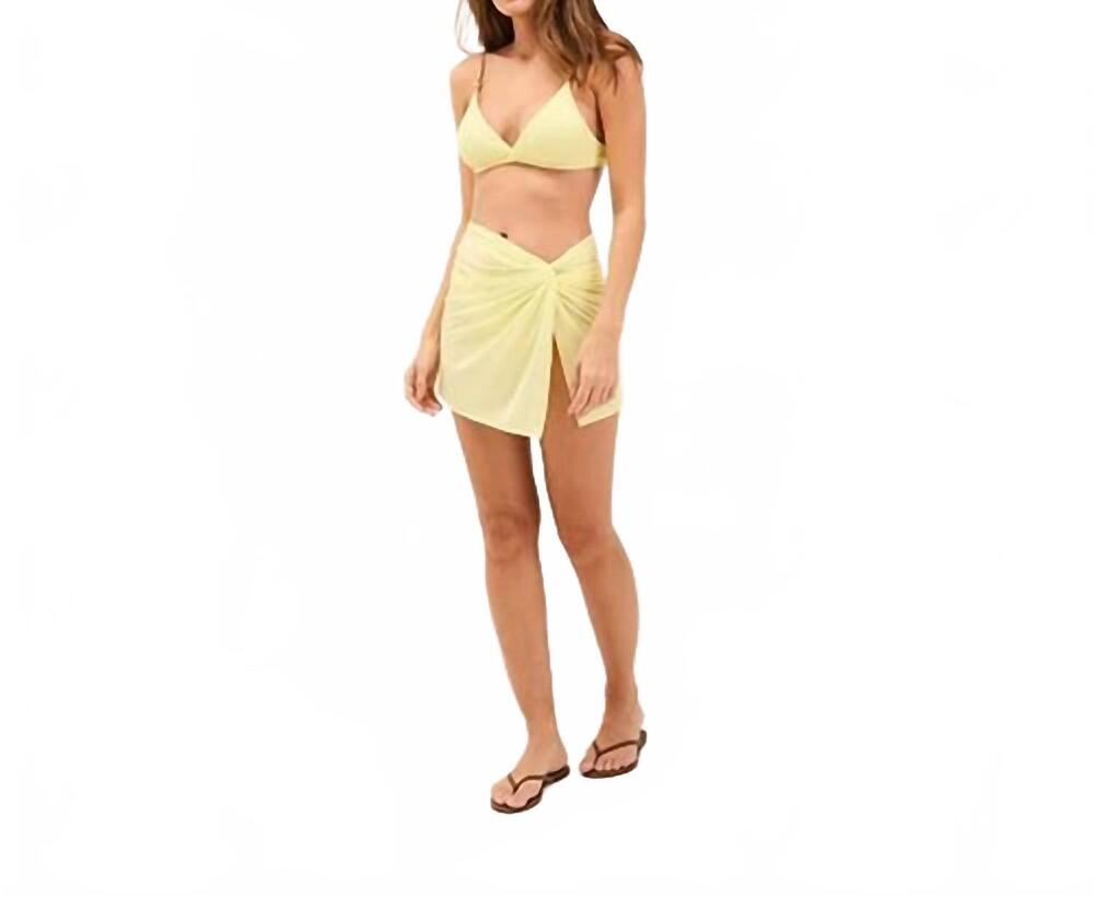 NEW VIX karen mini pareo skirt in lemonade